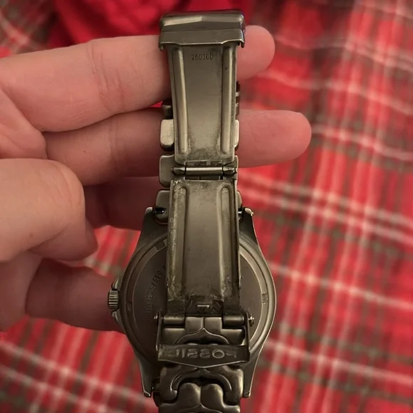 Men's Titanium Watch with Blue Face - Picture 4 of 4